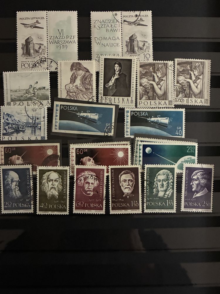 Znaczki stemplowane 1924 do 1959