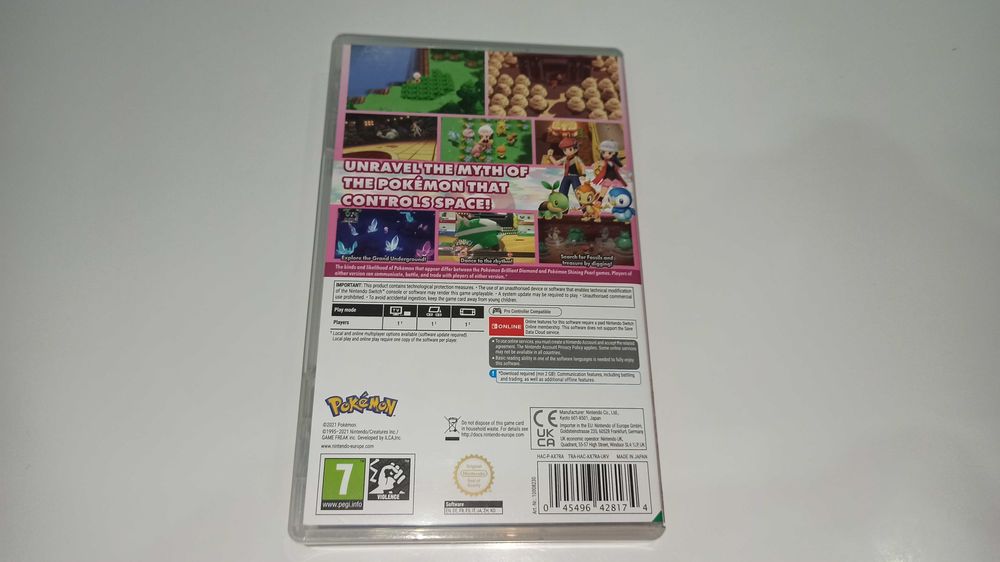 switch POKEMON SHINING PEARL pokemony w otwartym świecie kardridż