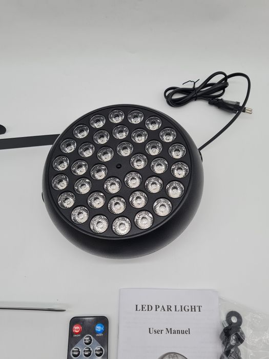 36 świateł światła LED RGB do klubu wesele imprezę DMX pilot