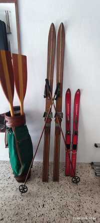 Skis anos 20/30 vintage