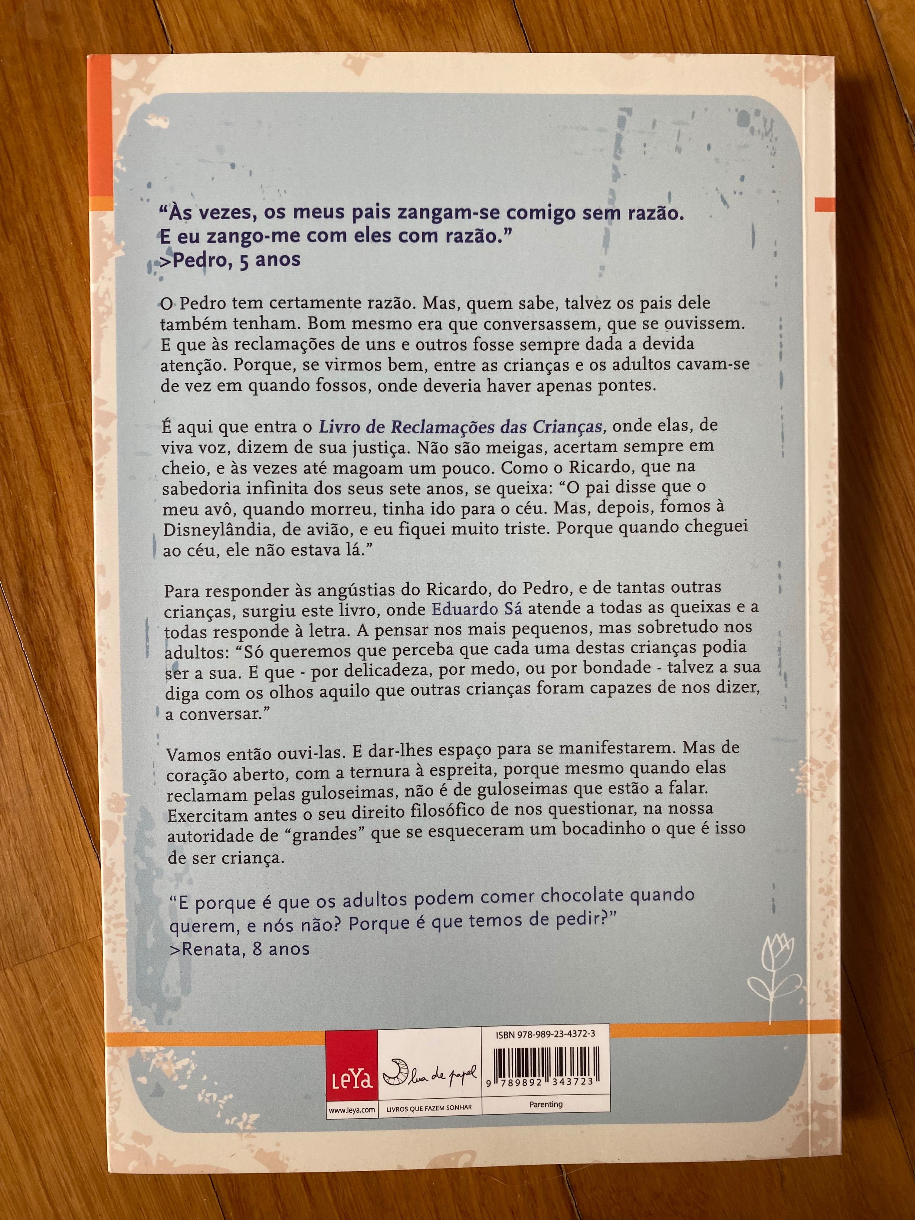 Livro de reclamações das crianças