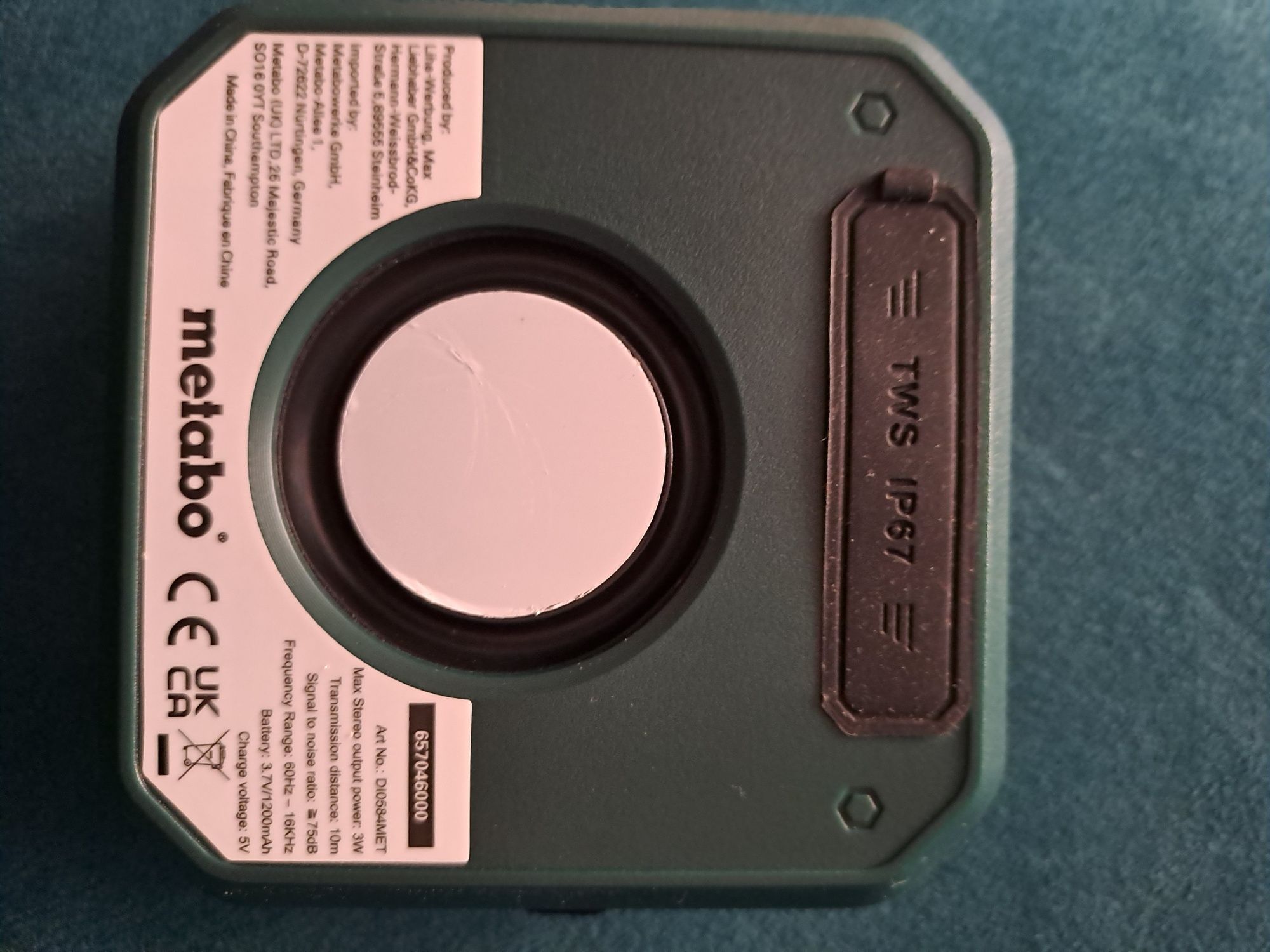 Głośnik bezprzewodowy bluetooth Metabo