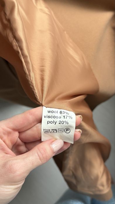 Натуральне шерстяне пальто Chicly розмір S