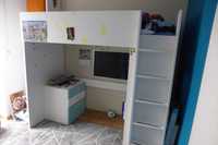 Ikea Stuva/Smastad łóżko na antresoli/biurko/szafa + komoda