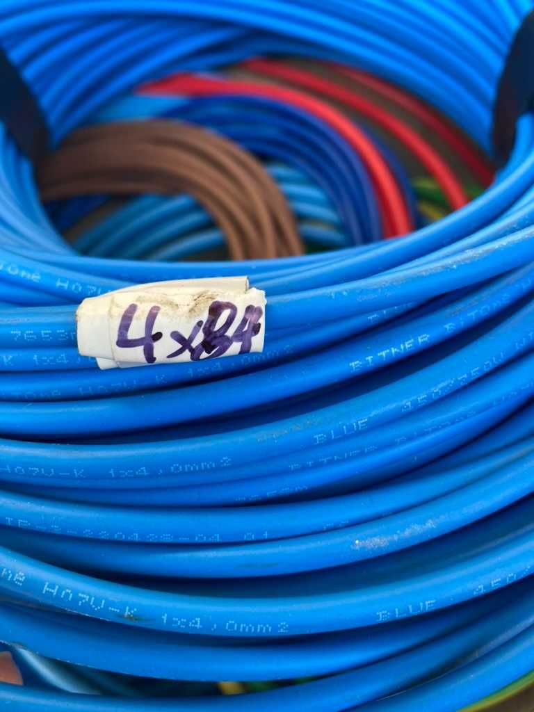 Przewód Linka LGY 1x4mm2 Niebieska - bitner 84m - sprzedam