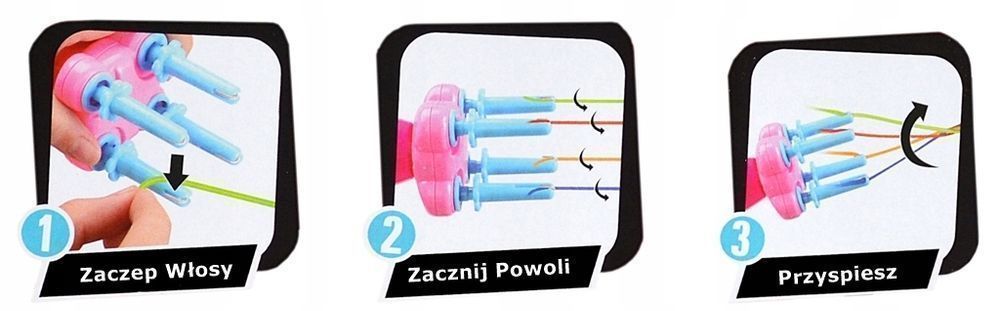 Zaplatarka Maszynka Do Warkoczyków Warkoczy Gumki Koraliki