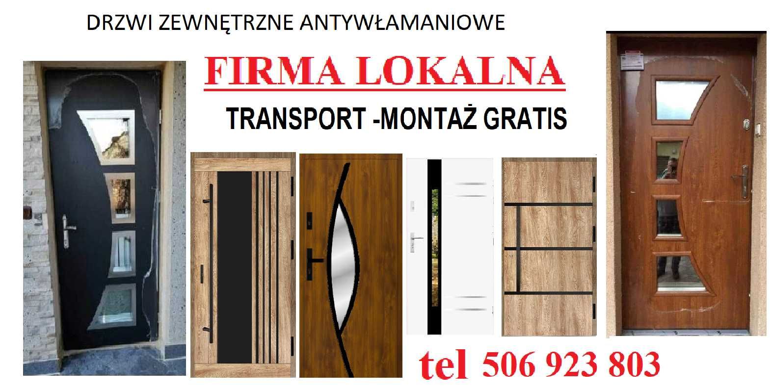 WEWNĄTRZKLATKOWE drzwi WEJŚCIOWE zewnętrzne do mieszkania z montażem.