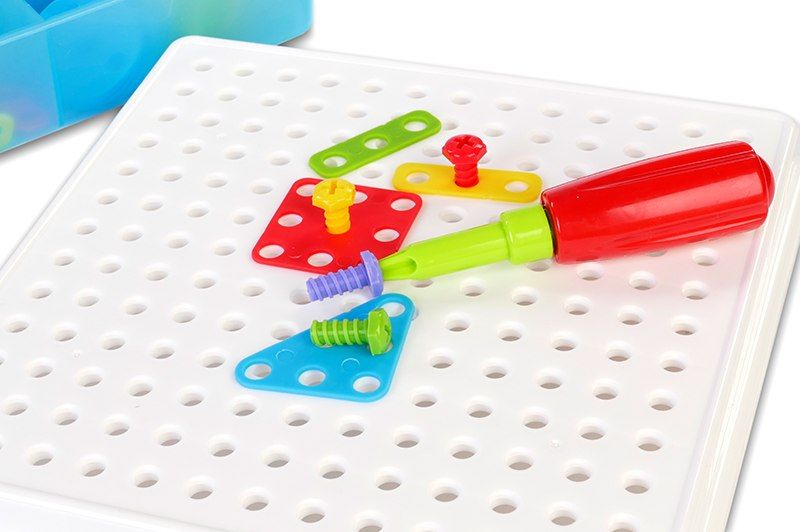 Układanka konstrukcyjna do wkręcania mozaika edu