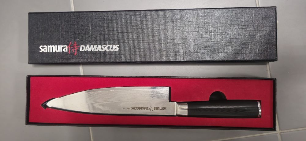 Samura Damascus nóż szefa kuchni 61HRC 20 cm
