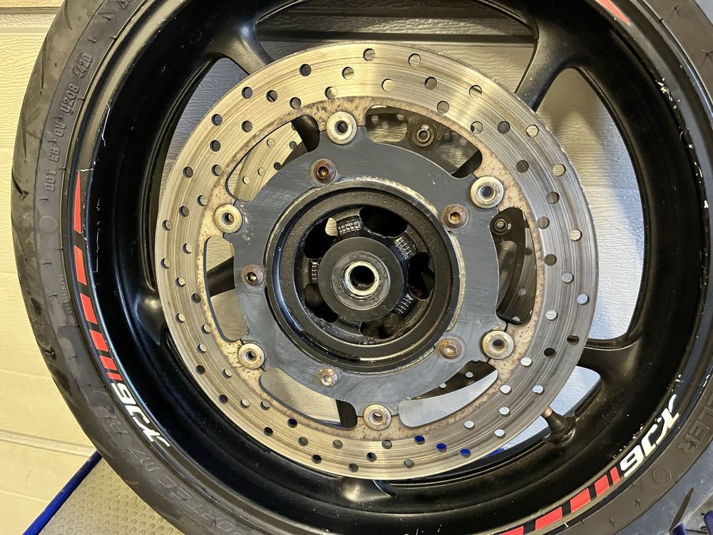 Koło yamaha xj6n felga tarcze hamulcowe oś