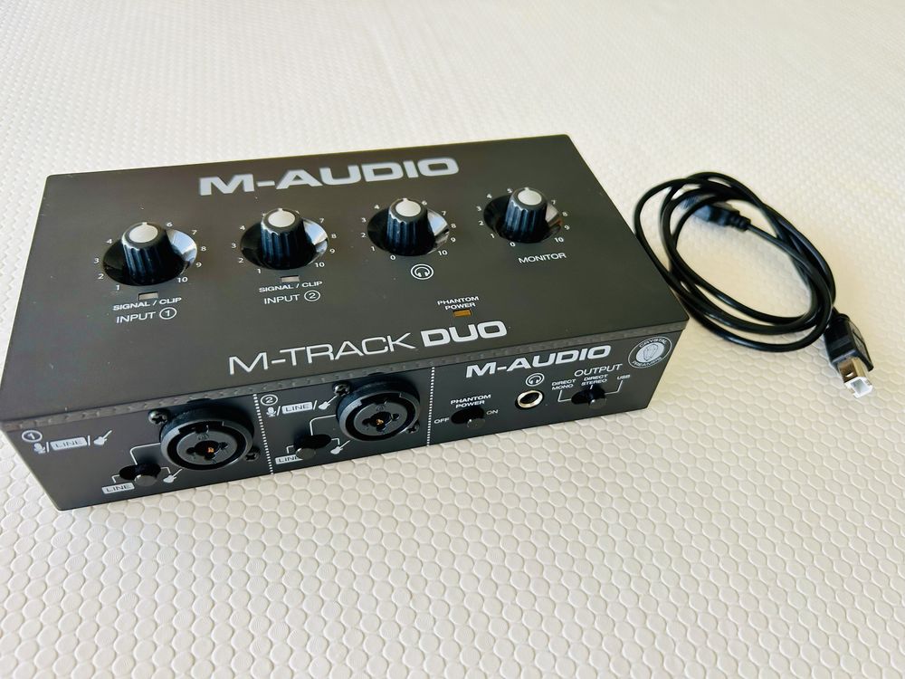 M-Audio M-Track Duo como novo