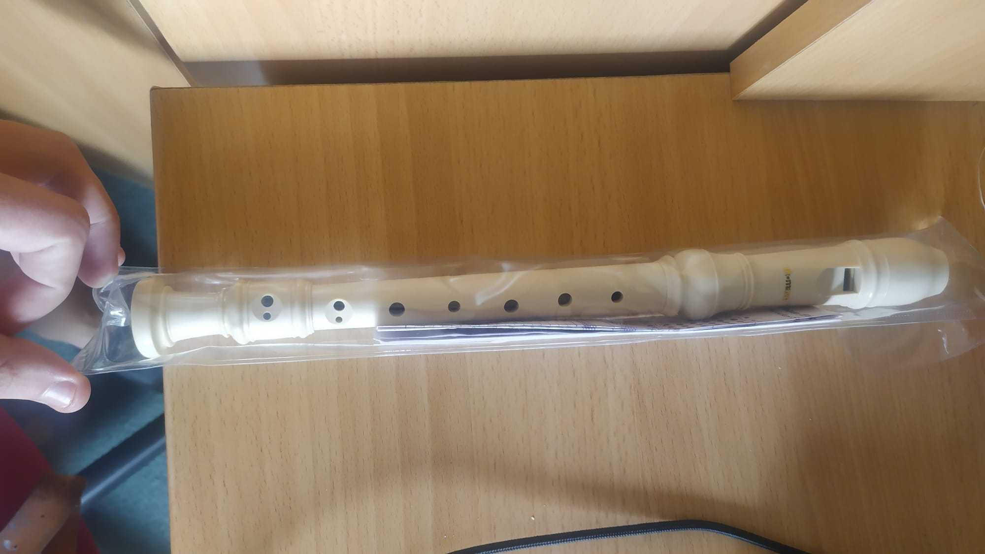 Flauta de bisel com todos os acessórios