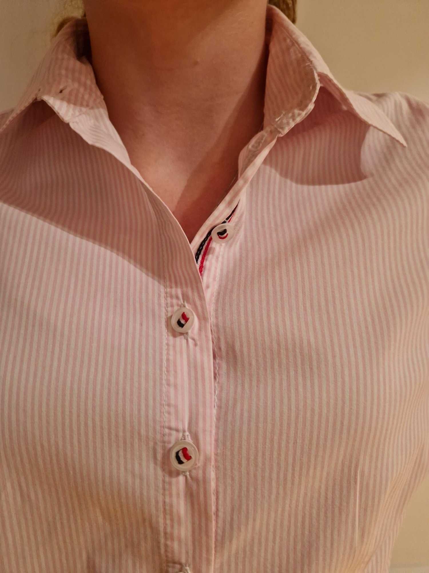 Elegancka koszula z krótkim rękawem Tommy Hilfiger rozm XS