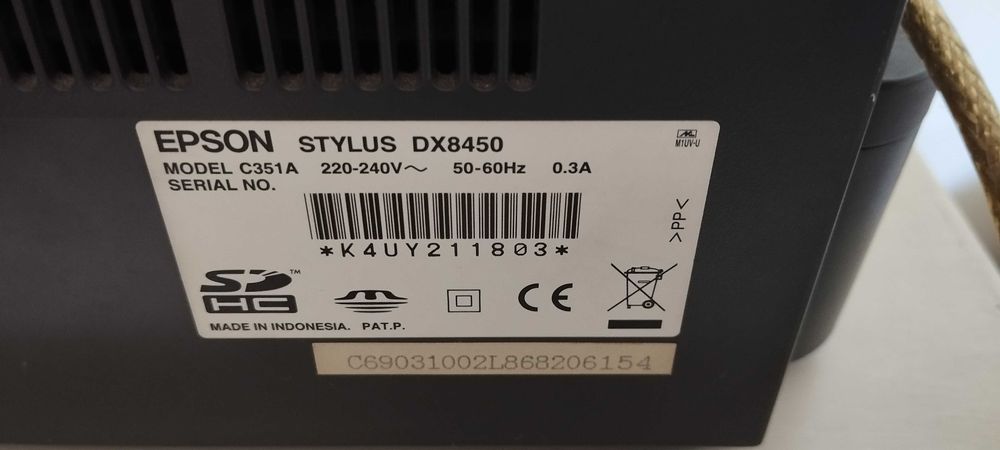 Impressora Epson Stylus DX 8450 Modelo C 351A nova