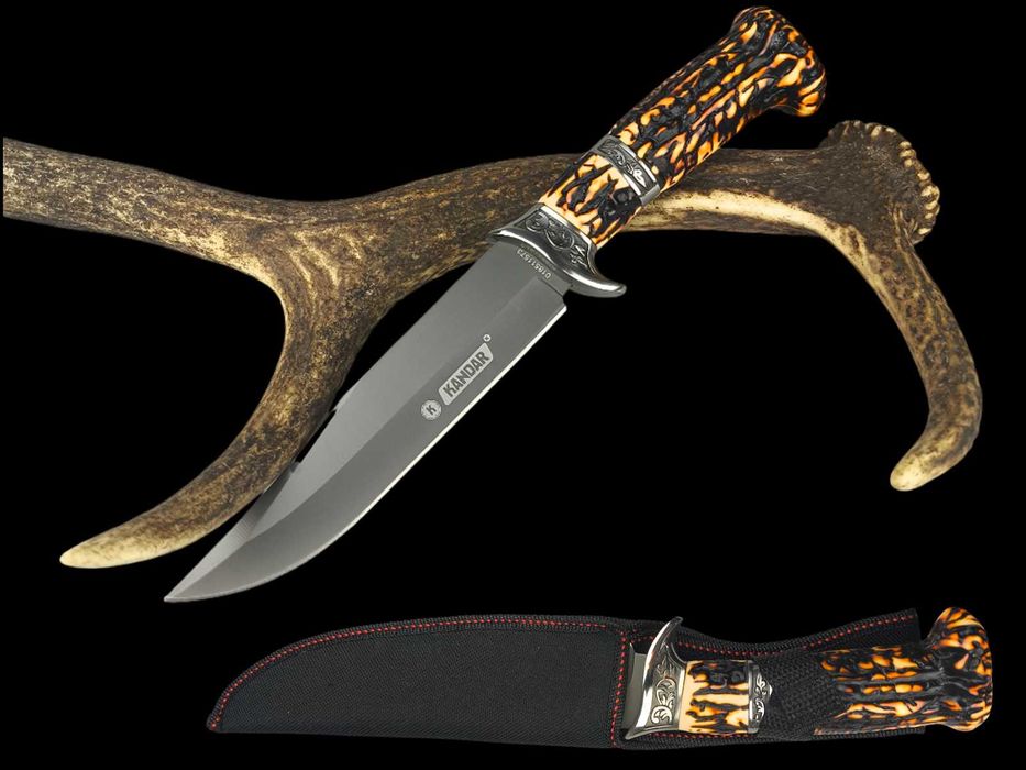 Nóż myśliwski finka myśliwy RÓG JELENIA Hunter poroże KANDAR ND255