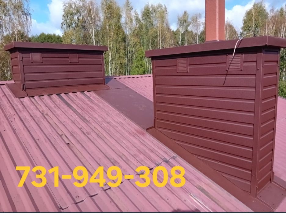 Podbitki dachowe -Okuwanie kominów USŁUGI DEKARSKIE