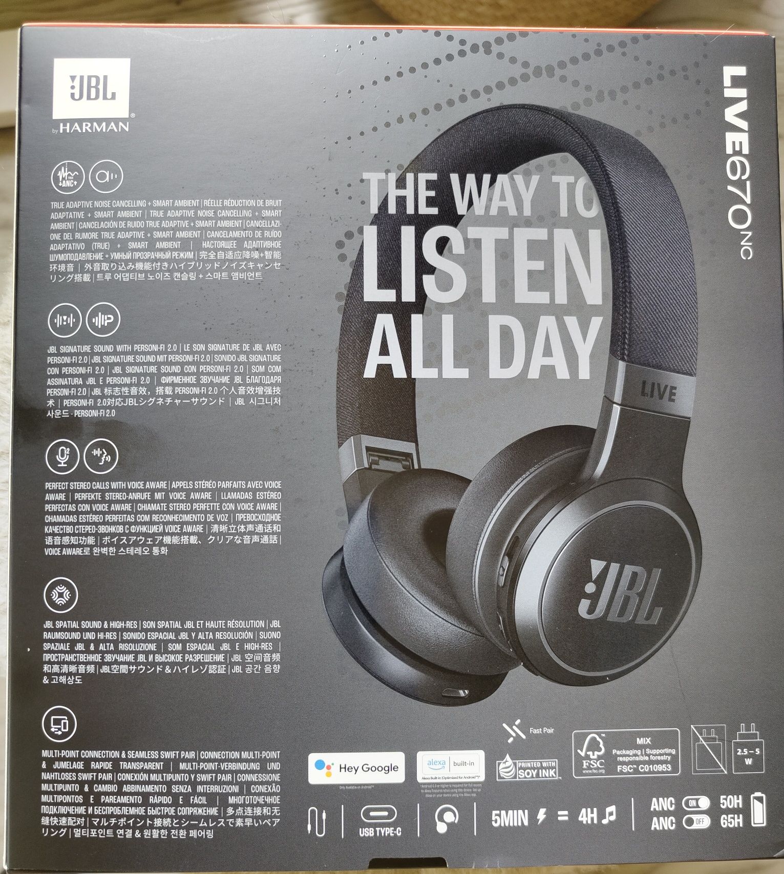 Słuchawki JBL Live 670 NC - Nowe