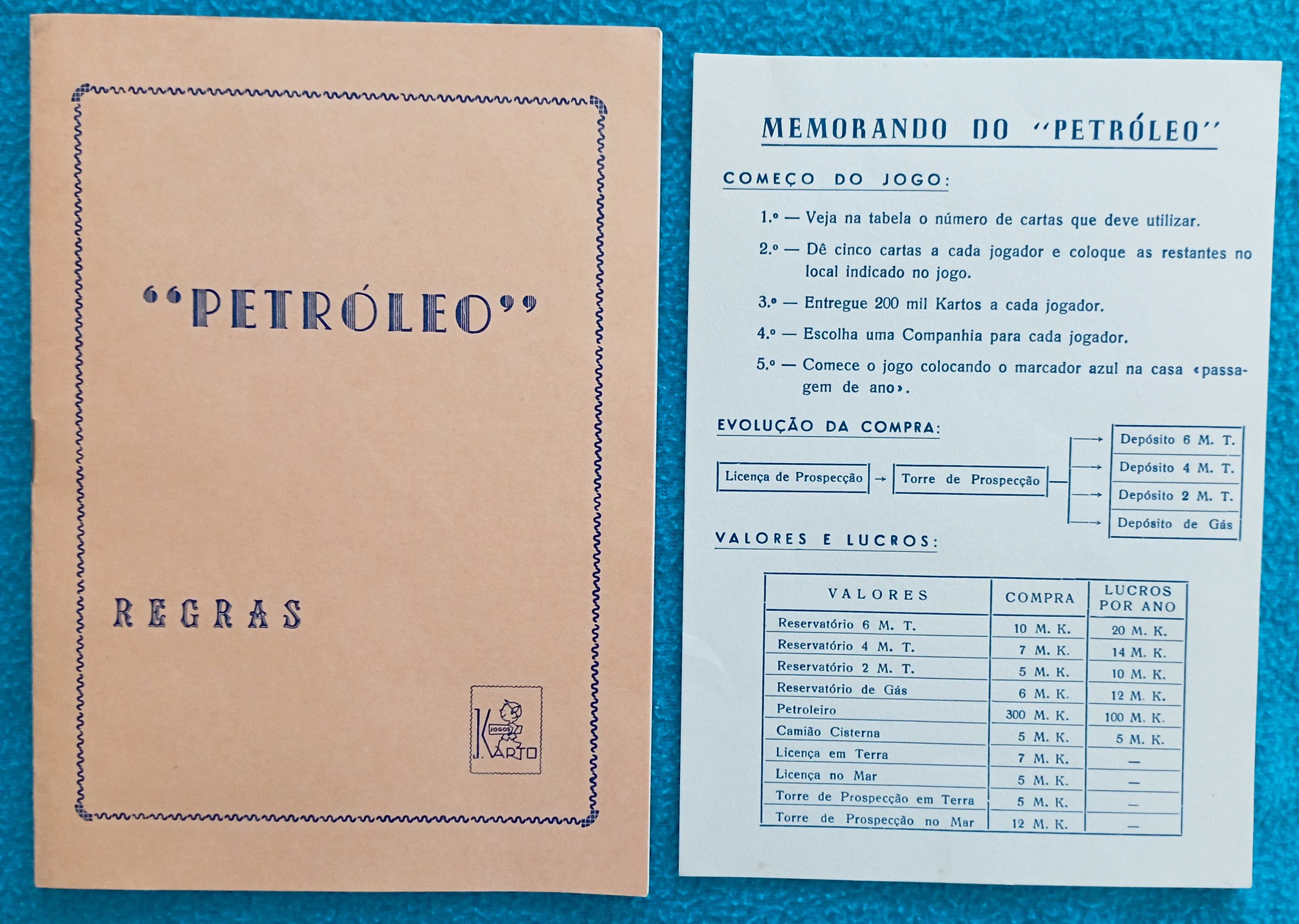 Jogo de tabuleiro Petróleo