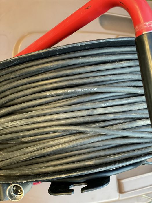 Kabel sygnałowy symetryczny audio XLR na bębnie 100m Neutrik
