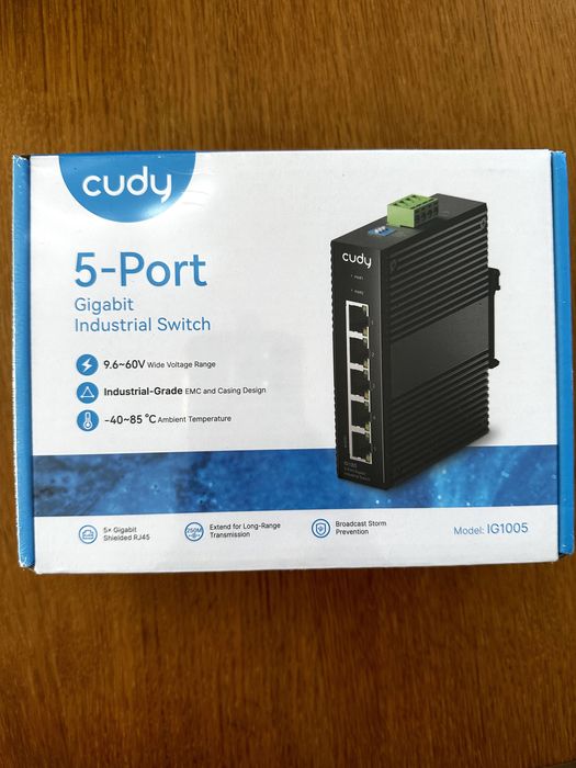 Cudy Switch industrial 5 Portas