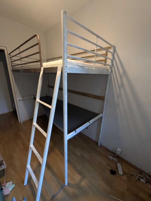 Łóżko piętrowe Ikea SVÄRTA 90x200