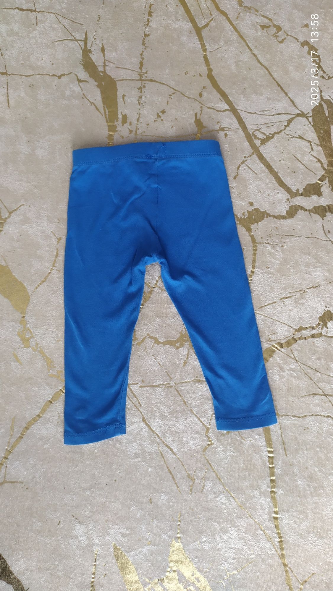 Spodnie, getry, legginsy dla dziewczynki niebieskie, r. 74, Cool Club
