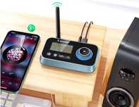 Adapter audio Somfoon pro Bluetooth 5.0 z ekranem LCD