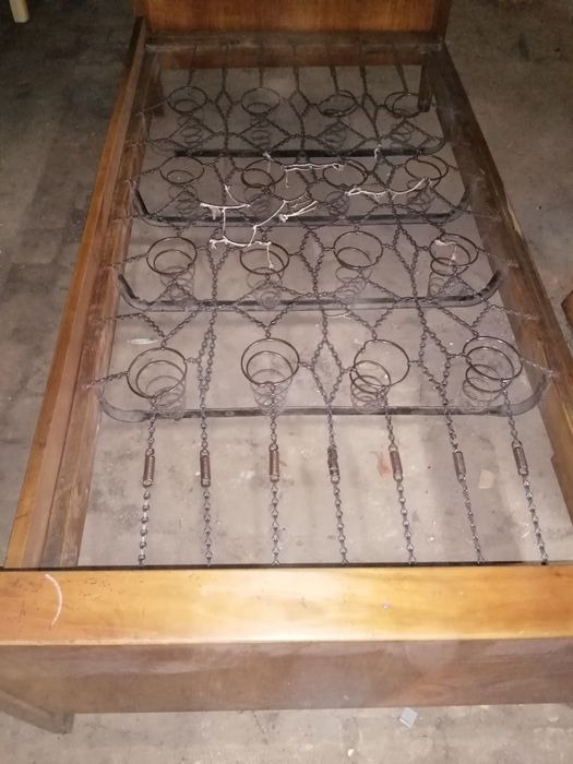 Łóżko rama łoże zabytek PRL kolekcja