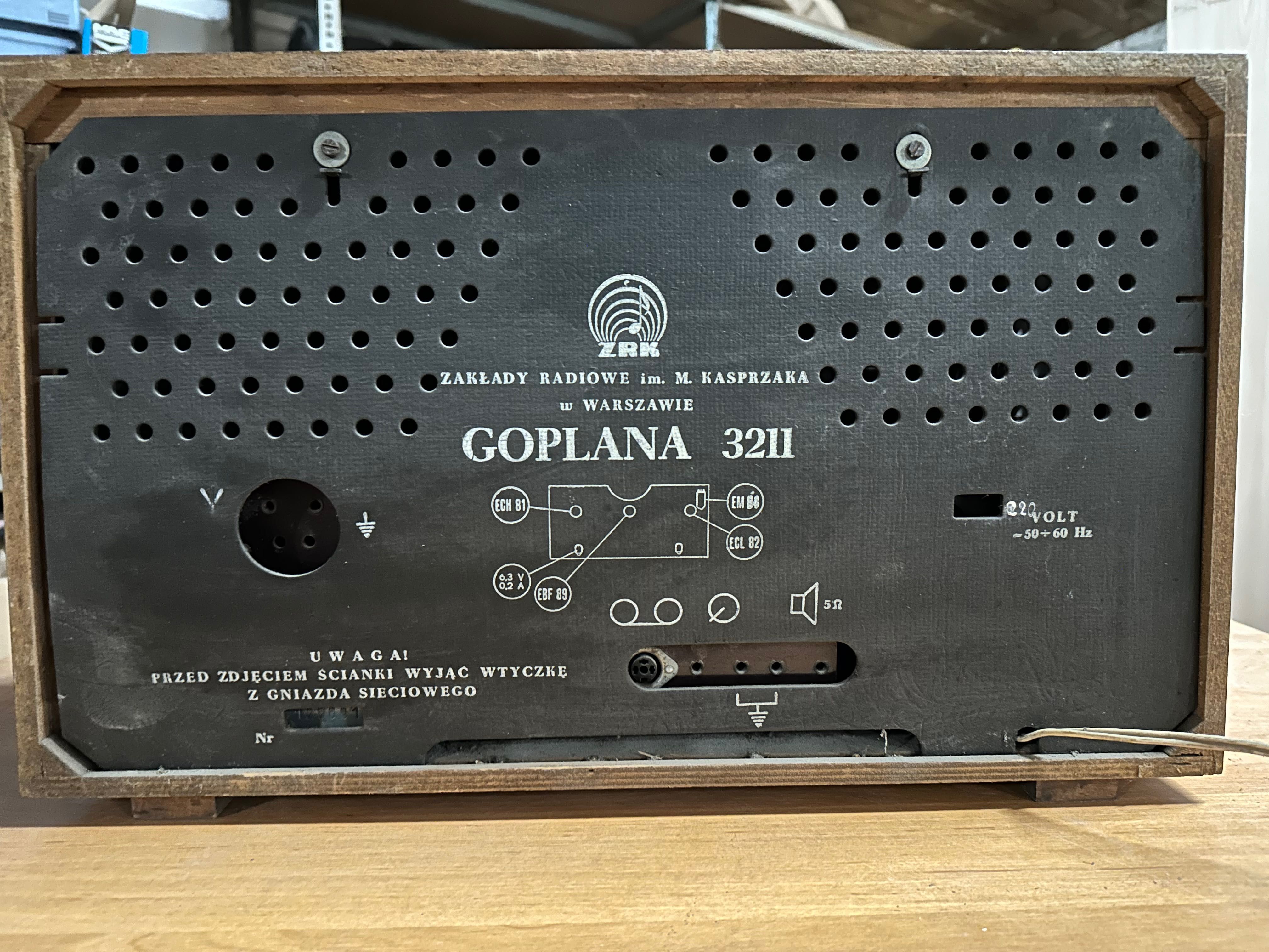 Goplana 3211 radioodbiornik, radio ZRK PRL