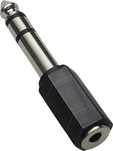 Adapter Jack Stereo (M) 6.35m - Jack Stereo Mini (F) 3.5mm