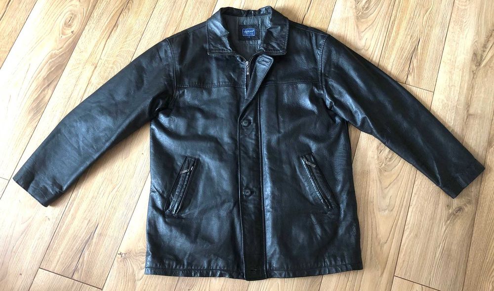 Kurtka męska skórzana czarna r. L / XL Diplom 90zł