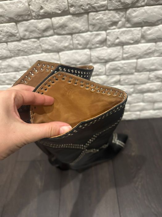 Високі шкіряні сапоги Isabel Marant