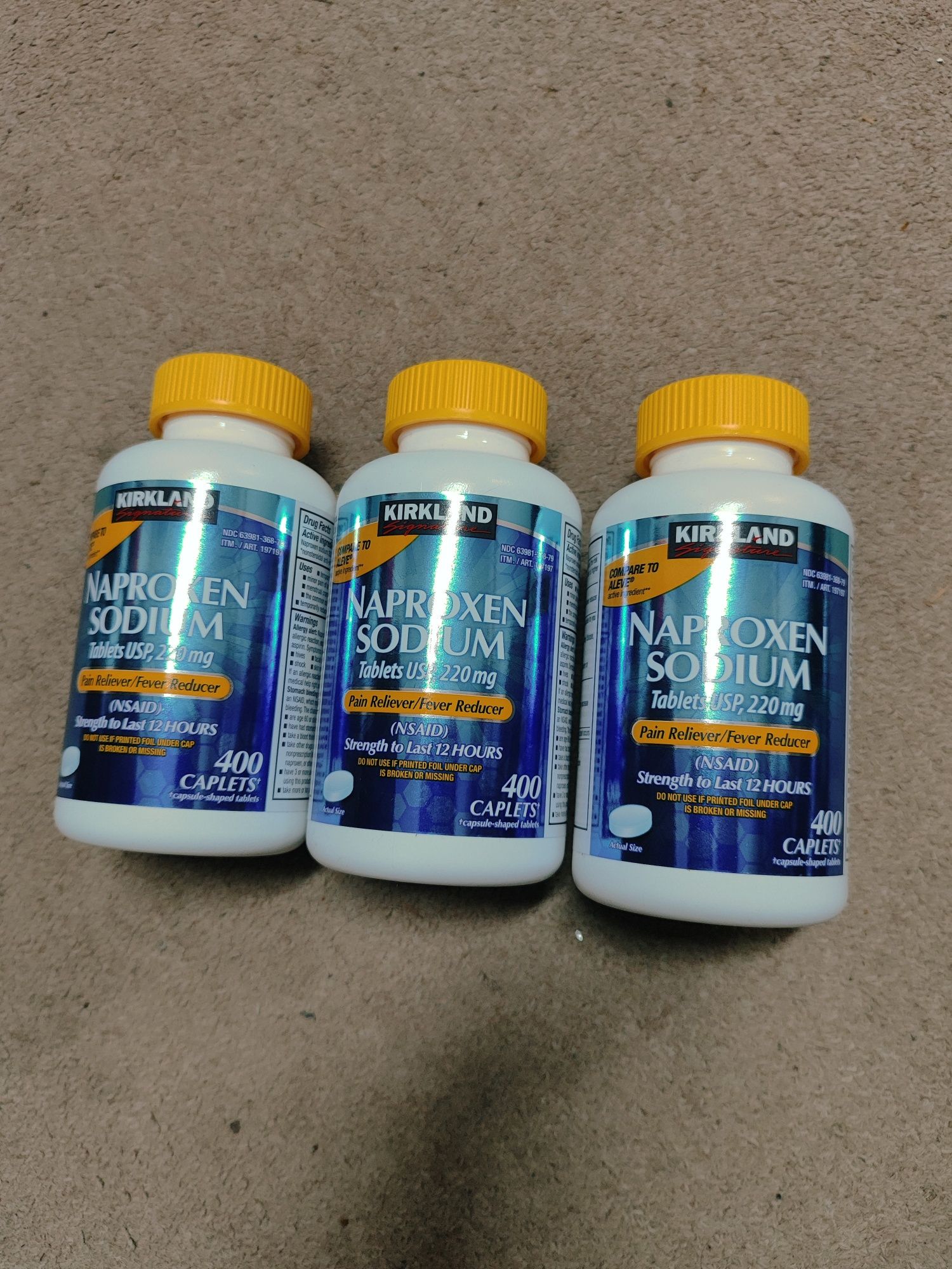 Naproxen Sodium 400 kaplets USA Знеболююче