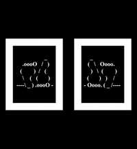 Plakaty Komputerowe - Stopy, ASCII-Art