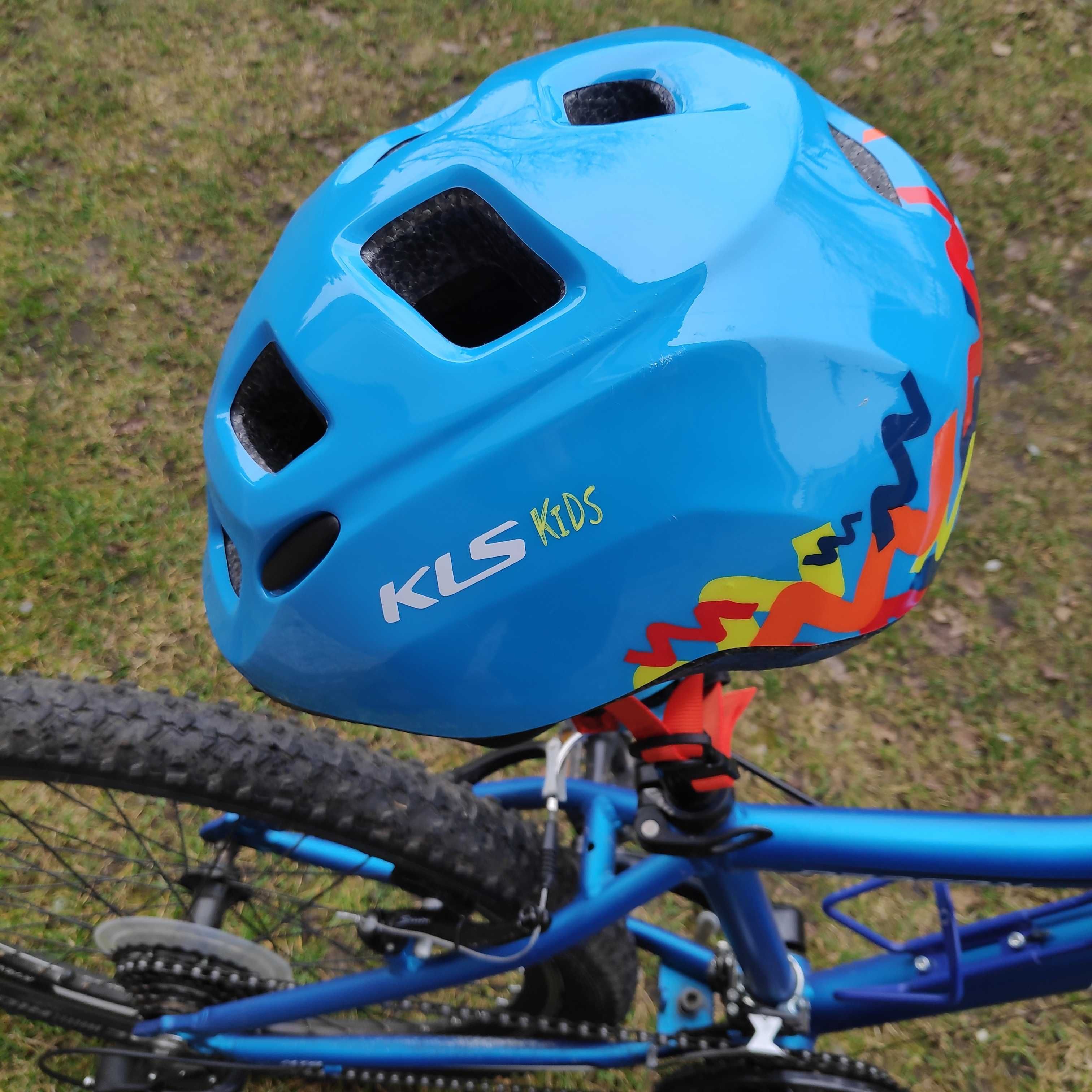 Rower górski JUNIOR KANDS DRAGON 24X2,1 niebieski + Kask KLS KIDS