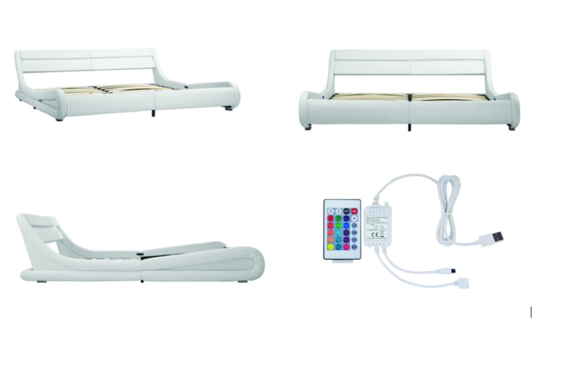 Cama de casal com Leds