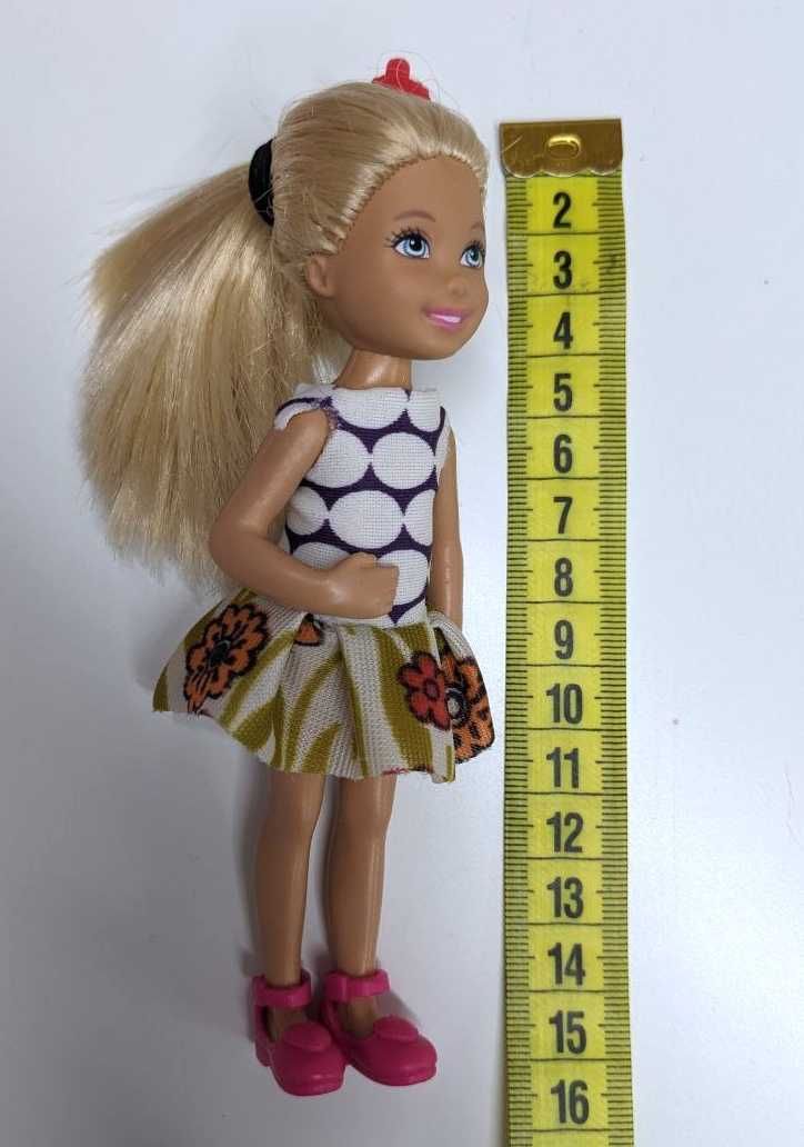 Один Лот Куколка Челси/Chelsea серия Барби/Barbie + одежда+обувь+аксы