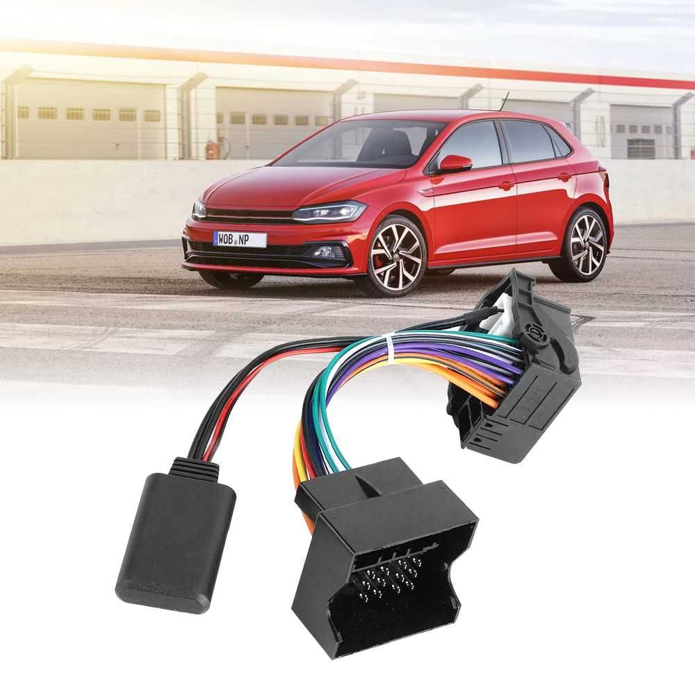 Adaptador cabo de áudio bluetooth Radio de carro volkswagen Seat Skoda