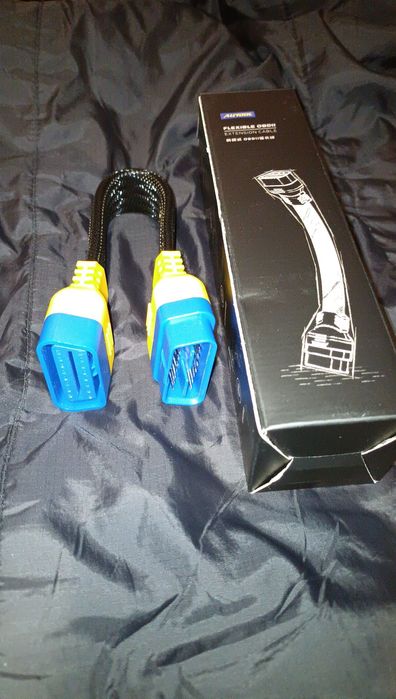 Кабель OBD2 AUTOOL 30см, кабель подовжувач ОБД2