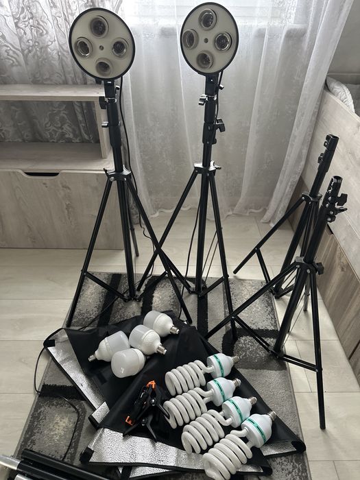 Набір постійного студійного світла софтбокси 50*70 + лампи 8шт