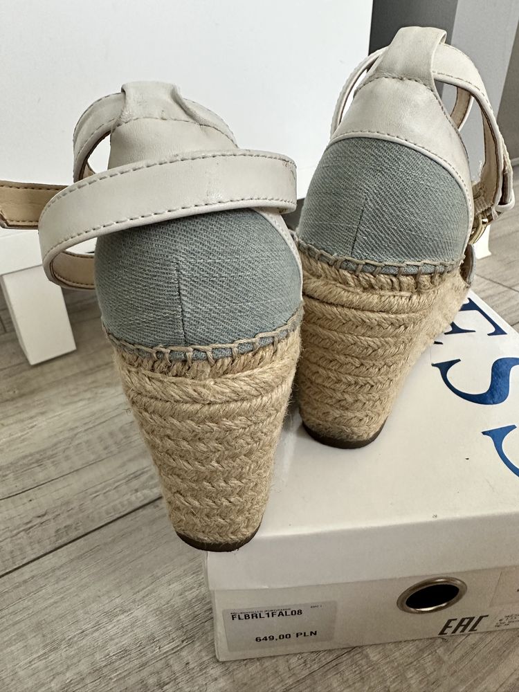 Guess koturny na sznurku , espandryle , sandałki boho jeans 38