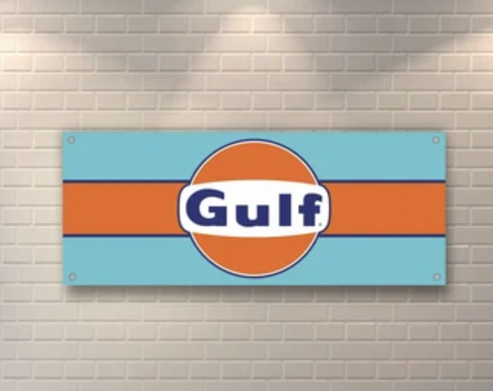 Baner plandeka Gulf Racing 150x60cm zaoczkowany