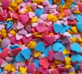 Posypka Cukrowa - Serca Serduszka Mix Rainbow 50G
