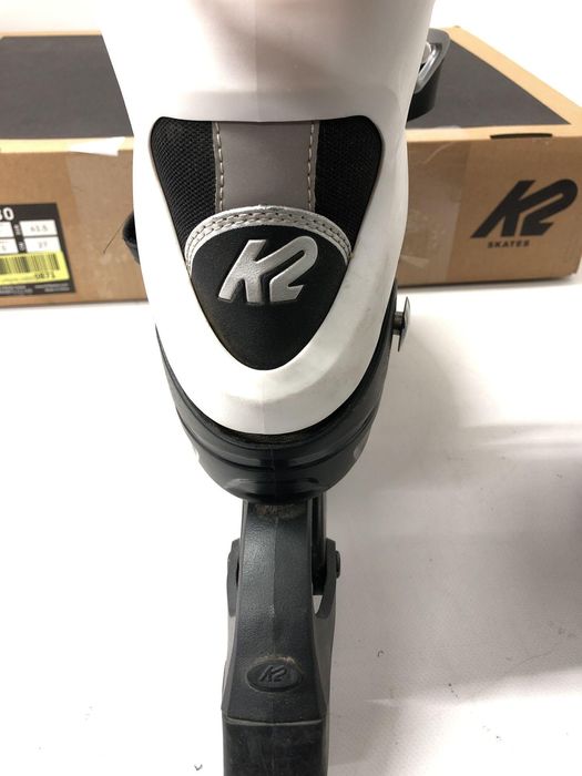 Damskie rolki K2 Alexis 80 czarne-pomarańczowe z hamulcem 80mm 80A