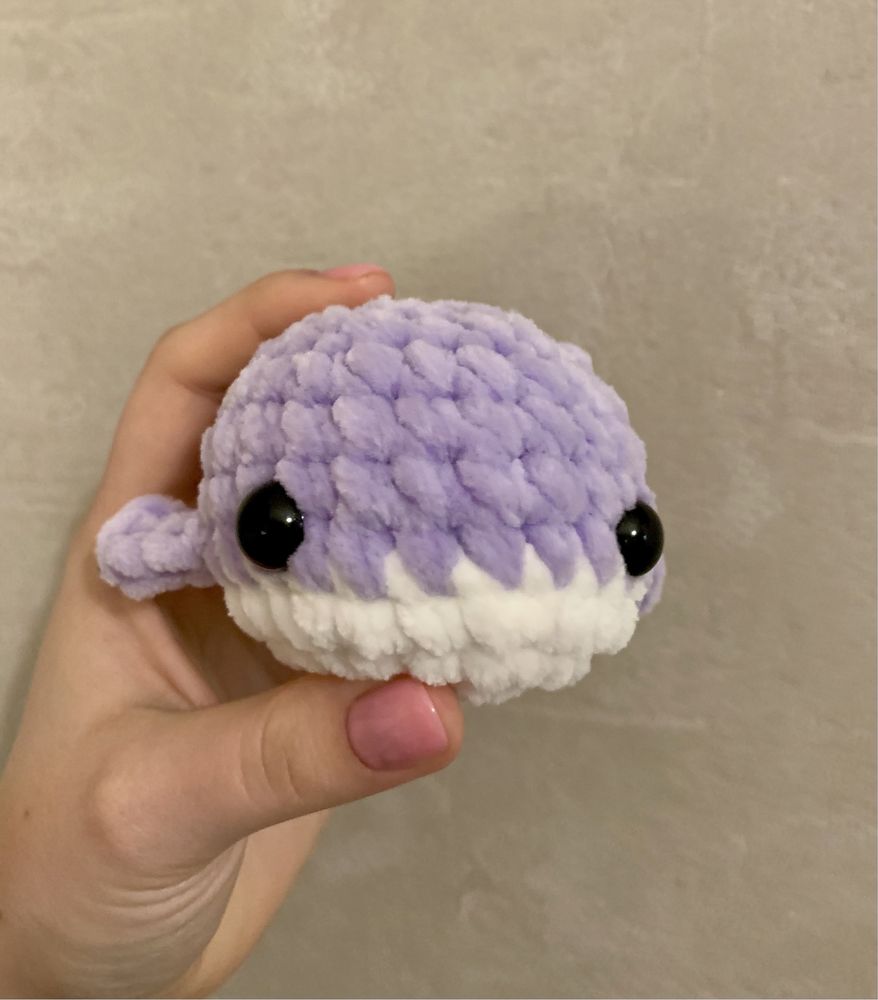 Wieloryb amigurumi/maskotka na szydełku