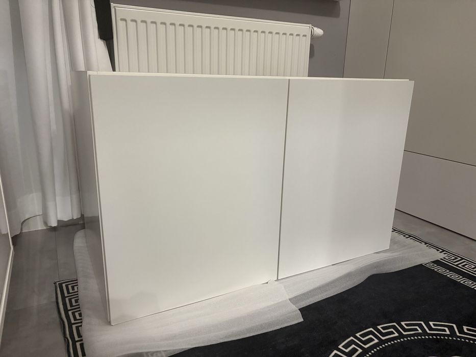 Szafka wisząca łazienkowa biała