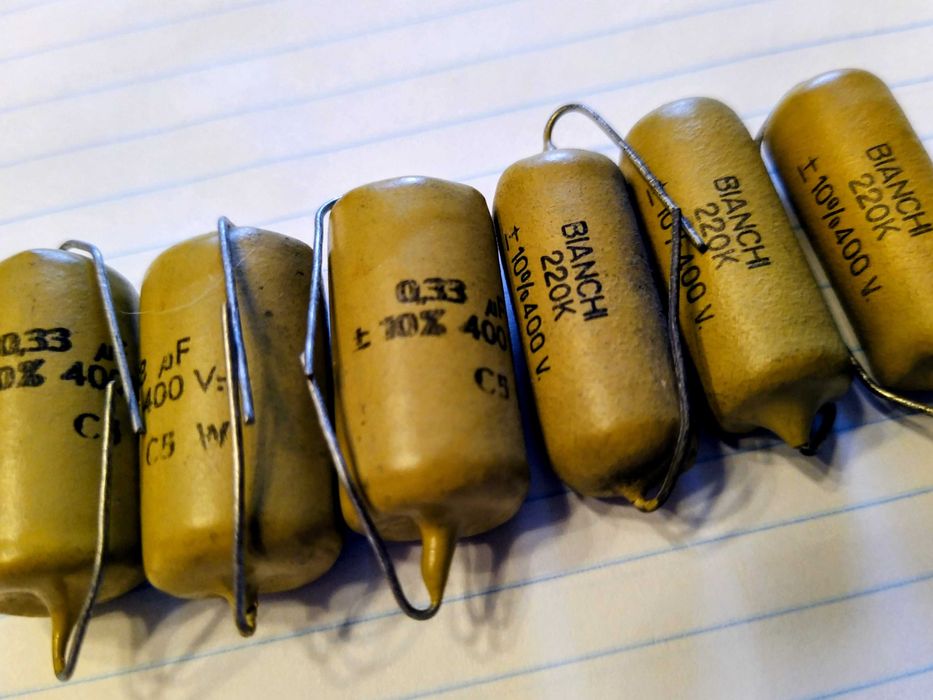 Condensadores    Mustard - Philips - Bianchi - Mullard