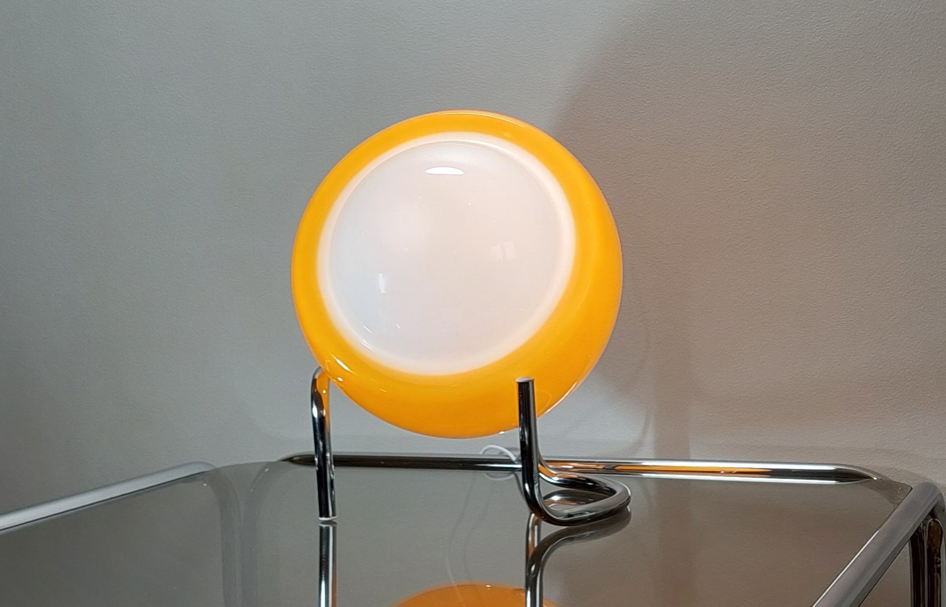 Nowa lampa LED szklana kula w stylu retro vintage usb nocna do sypialn