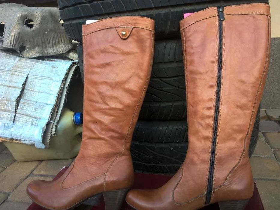 NOWE Buty-Kozaki OFICERKI Damskie37 Natural skóra100% MIÓD I-Klasa Gw6