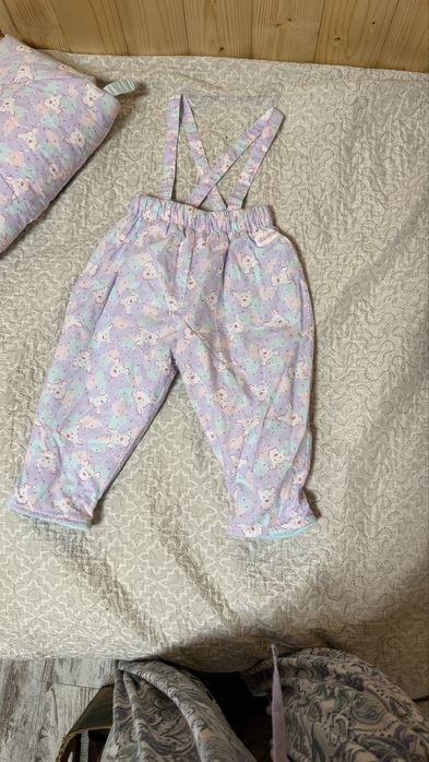 Дитячий зимовий комплект куртка штани для дівчинки теплий гарний